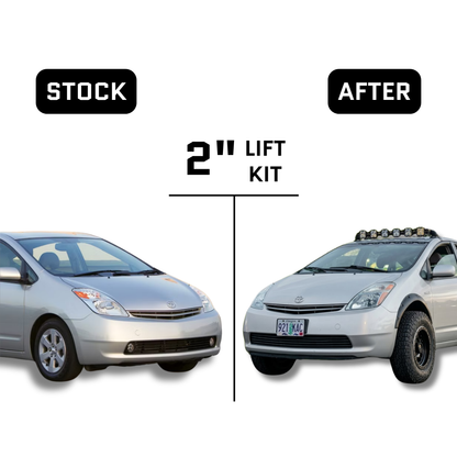 Little Big Supply™ 2" Complete Lift Kit compatible with 2004–2009 Toyota Prius, 2003–2008 Toyota Matrix, Toyota Corolla & Pontiac Vibe
