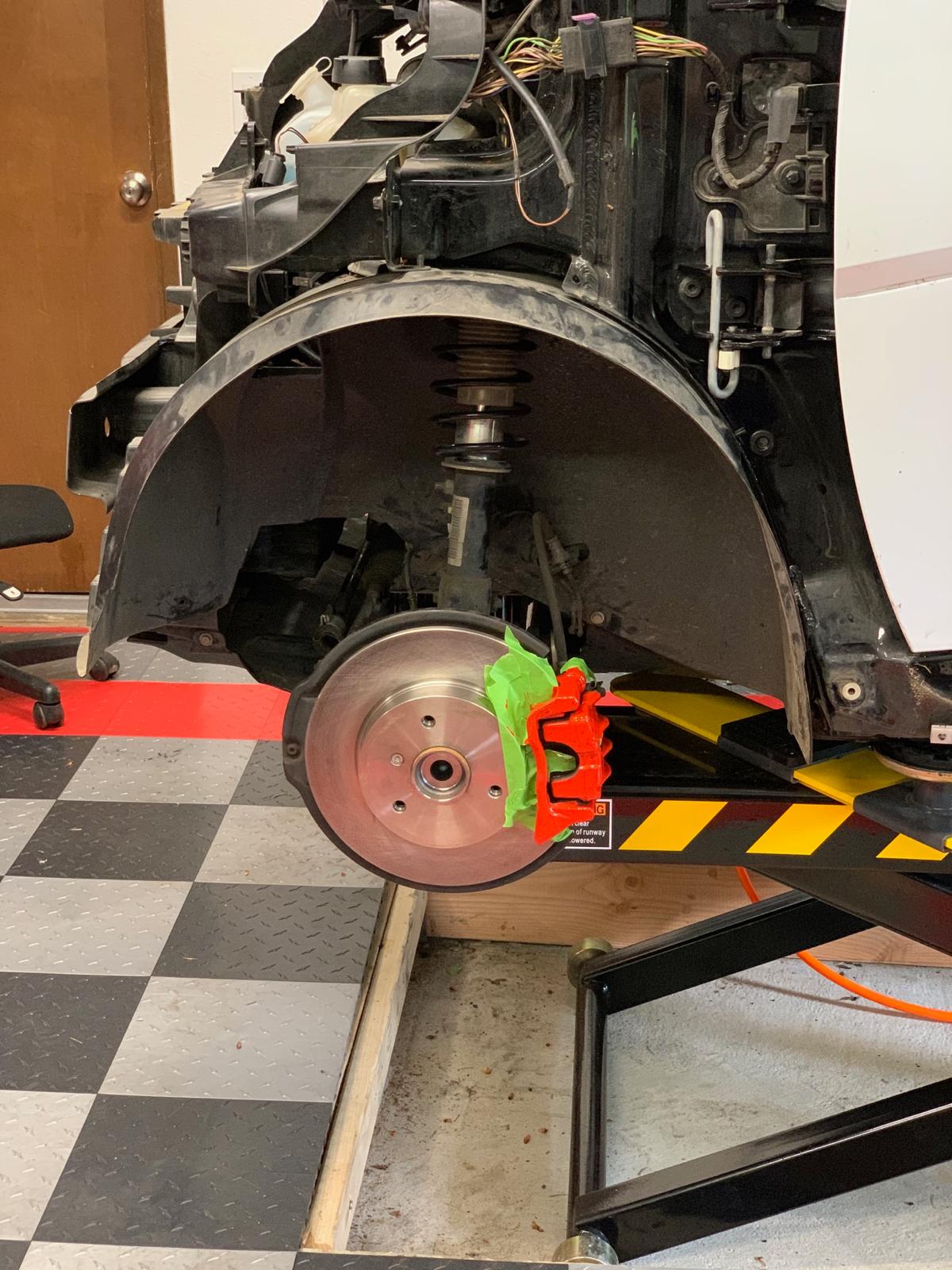 Red Brake Caliper Paint