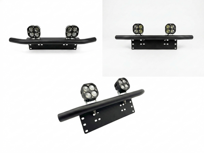 Little Big Supply™High Performance LED Pod Front Bumper Bull Bar with License Plate Mount Bracket