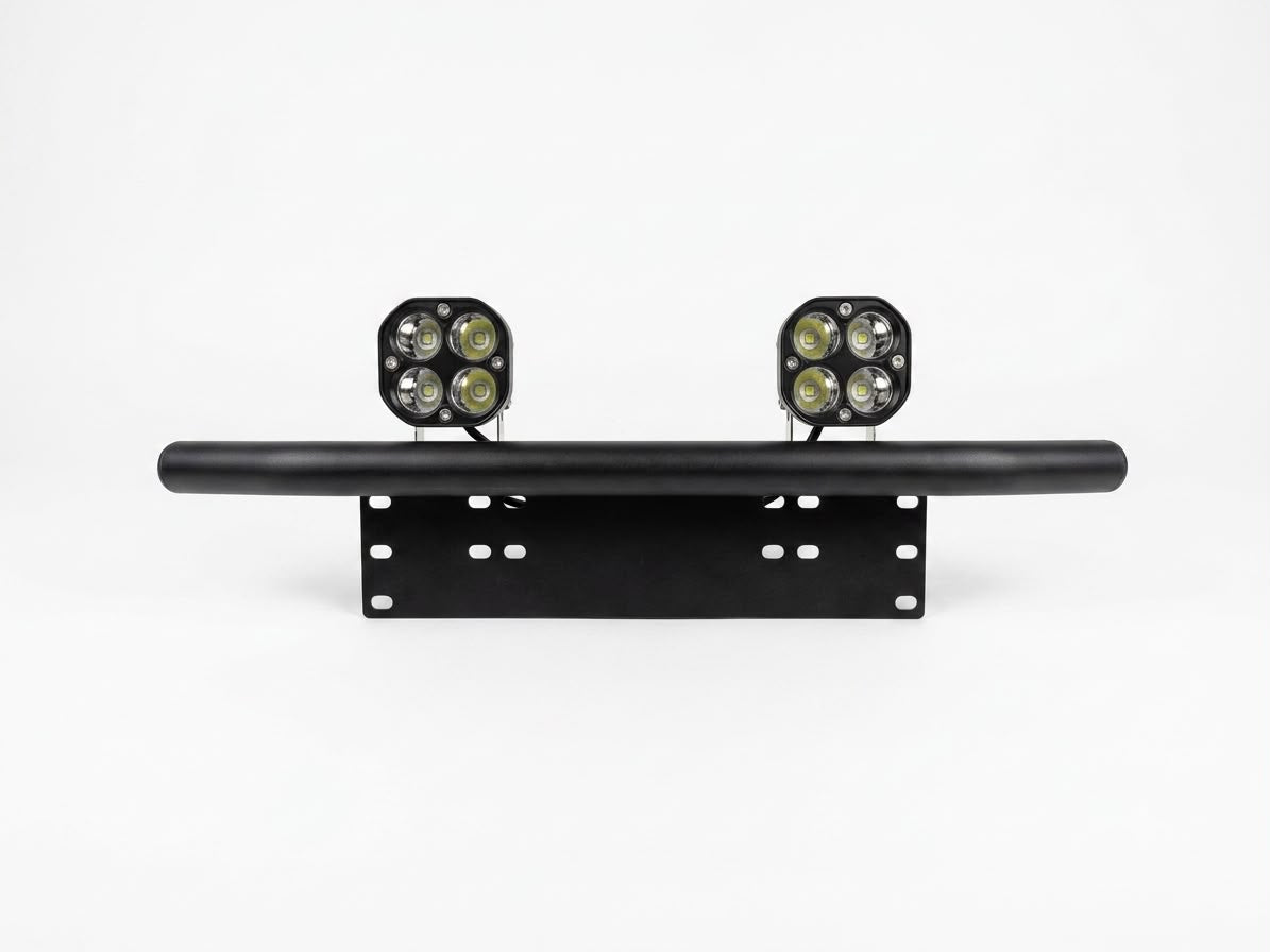 Little Big Supply™High Performance LED Pod Front Bumper Bull Bar with License Plate Mount Bracket